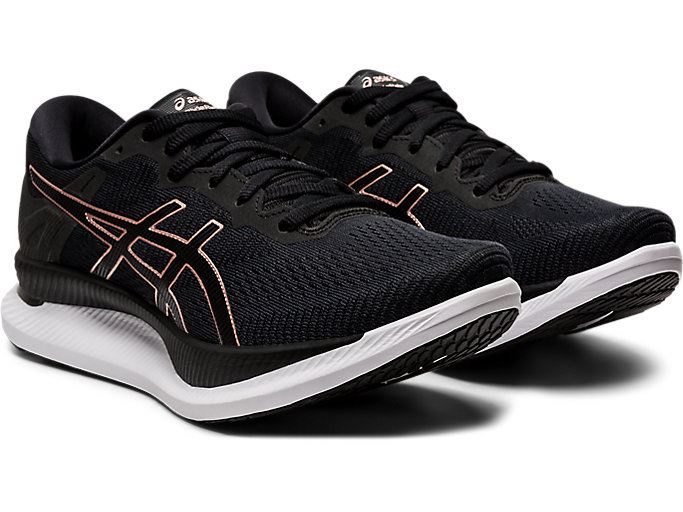 Asics GLIDERIDE Ženske Tenisice Crne Roze Zlatne | ALWK0721