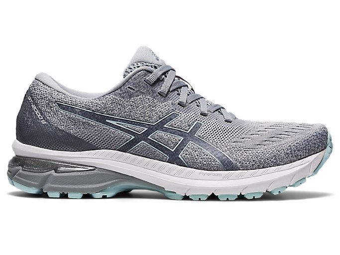 Asics GT-2000 9 KNIT Ženske Tenisice Sive Svijetlo Tirkizne | KFFZ4001