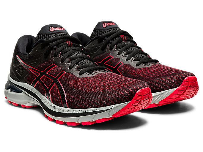 Asics GT-2000 9 Muške Tenisice Crne Crvene | ANXY1402