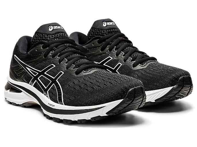 Asics GT-2000 9 Ženske Tenisice Crne Bijele | FSHU6790