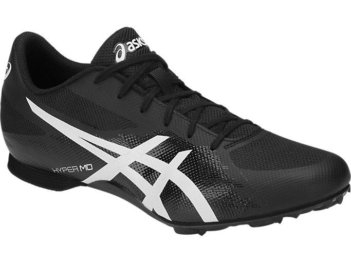 Asics Hyper MD 7 Ženske Tenisice Za Tenisice Crne Bijele | MZLK0653