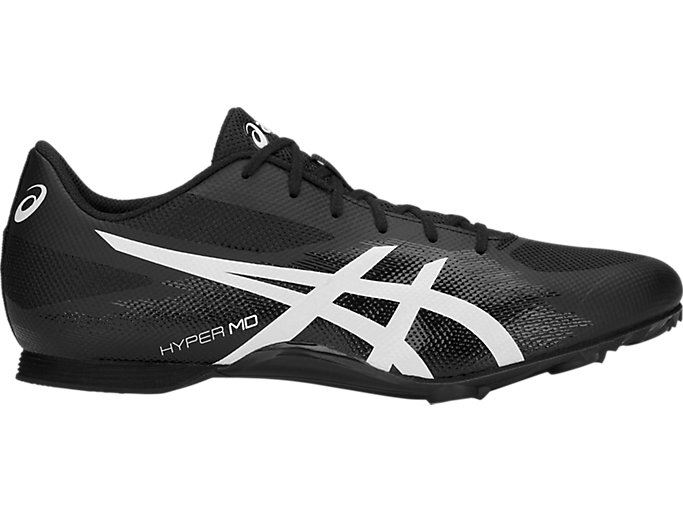 Asics Hyper MD 7 Ženske Tenisice Za Tenisice Crne Bijele | MZLK0653