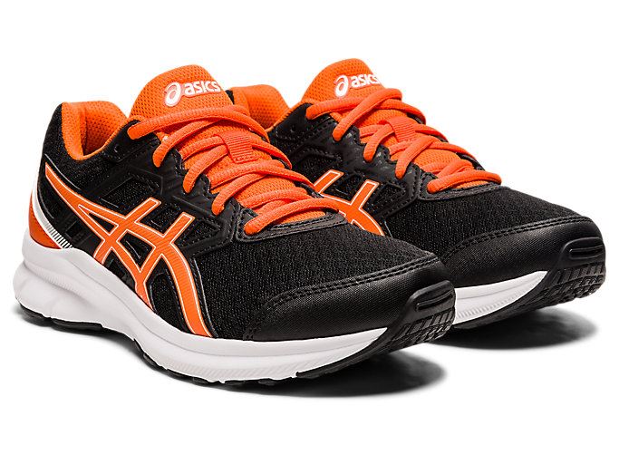 Asics JOLT 3 GS Dječje Tenisice Crne Zlatne Narančaste | IRDM0603