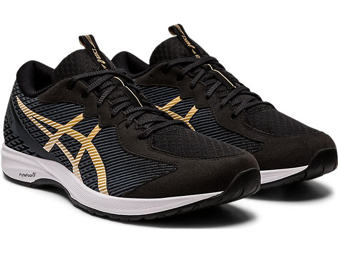 Asics LYTERACER 2 Muške Tenisice Crne Zlatne | XUCI1172