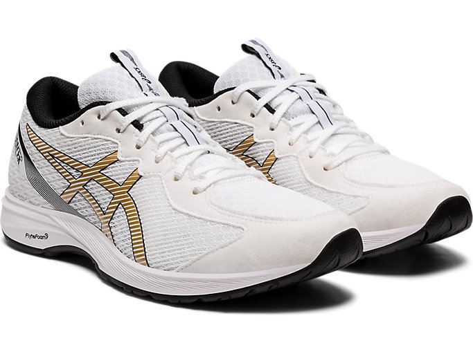 Asics LYTERACER 2 Ženske Tenisice Bijele Zlatne | IUKG6908