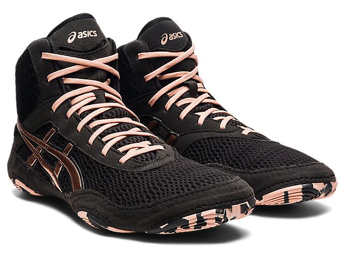 Asics MATBLAZER Ženske Cipele Za Hrvanje Crne Roze Zlatne | DTVX8025