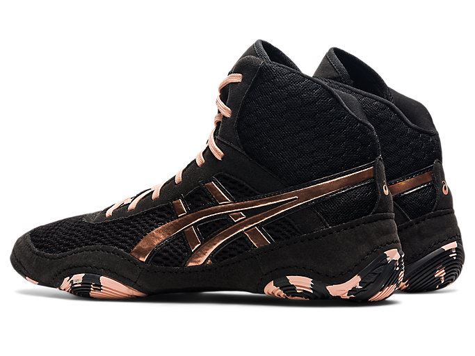 Asics MATBLAZER Ženske Cipele Za Hrvanje Crne Roze Zlatne | DTVX8025