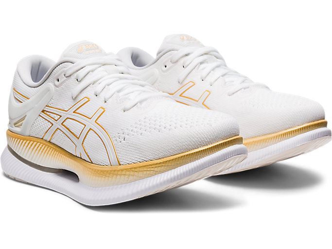 Asics METARIDE Ženske Tenisice Bijele Zlatne | MTOU5288