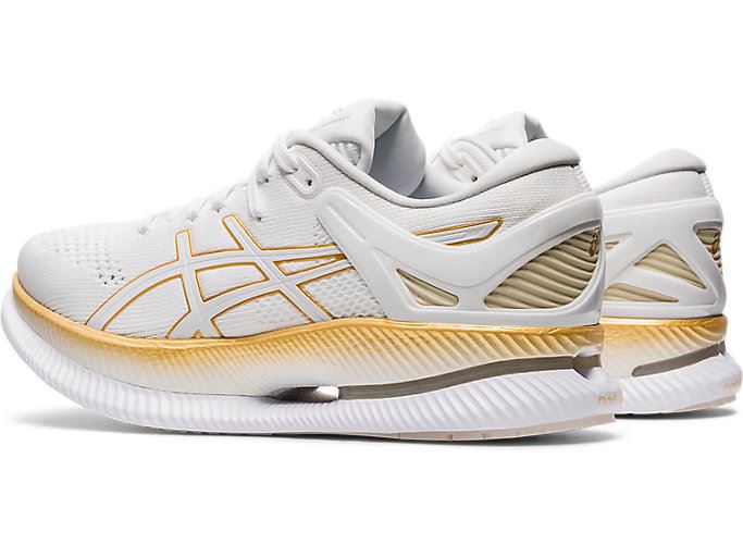 Asics METARIDE Ženske Tenisice Bijele Zlatne | MTOU5288