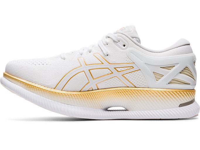 Asics METARIDE Ženske Tenisice Bijele Zlatne | MTOU5288