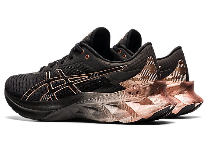 Asics NOVABLAST PLATINUM Ženske Tenisice Crne Roze Zlatne | XIOC1541