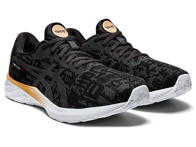 Asics ROADBLAST Muške Tenisice Crne Tamno Sive | QRGN5400