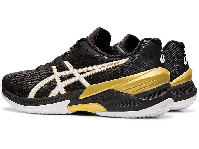 Asics SKY ELITE FF Muške Tenisice Za Odbojku Crne Bijele | CHSB4889