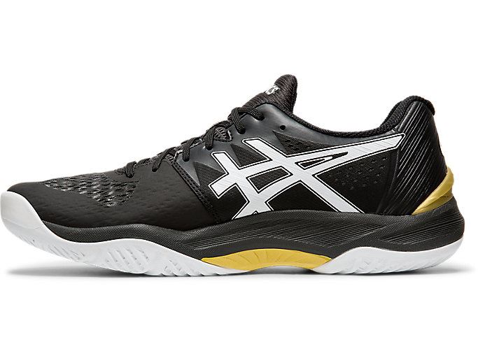 Asics SKY ELITE FF Muške Tenisice Za Odbojku Crne Bijele | CHSB4889