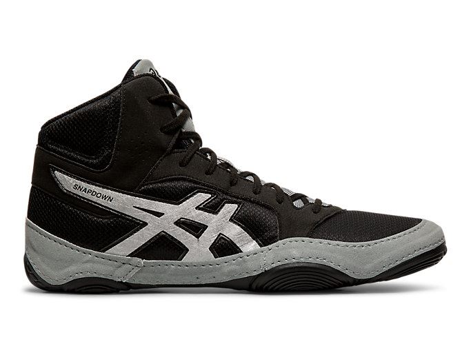 Asics Snapdown 2 Muške Cipele Za Hrvanje Crne Srebrne | KMTN7509