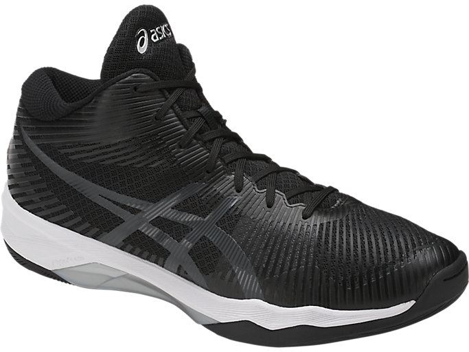 Asics Volley Elite FF MT Muške Tenisice Za Odbojku Crne Tamno Sive Bijele | ULES3814