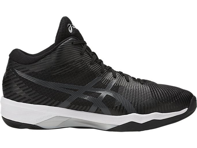 Asics Volley Elite FF MT Muške Tenisice Za Odbojku Crne Tamno Sive Bijele | ULES3814